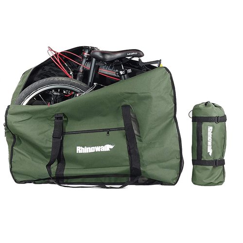 Rhinowalk 20 Inch Folding Bike Bag,(Waterproof Bicycle Travel Case Outdoors Bike Transport Bag for Cars Train Air Travel)