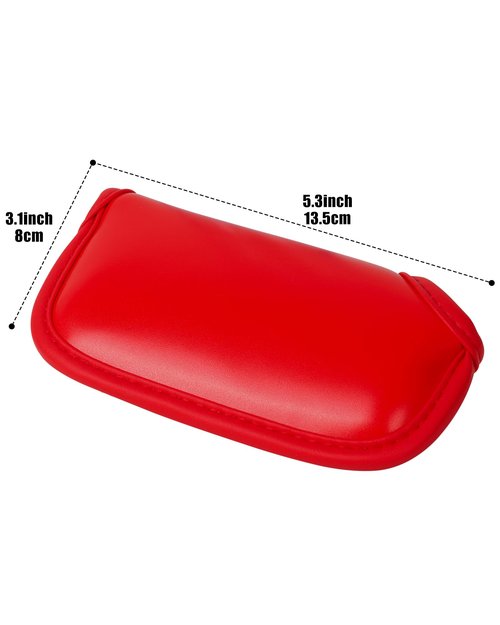 BIG TEETH Golf Head Cover Blade Putter Covers Leather Lightweight Golf Club Protector Fit for Scotty Cameron Taylormade Odyssey (Red Magnetic Closure)