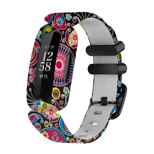 Chofit Bands Compatible with Fitbit Ace 3,Soft Silicone Waterproof Bracelet Accessories Sports Watch Strap Wristbands Replacement for Fitbit Ace 3 (Pattern)
