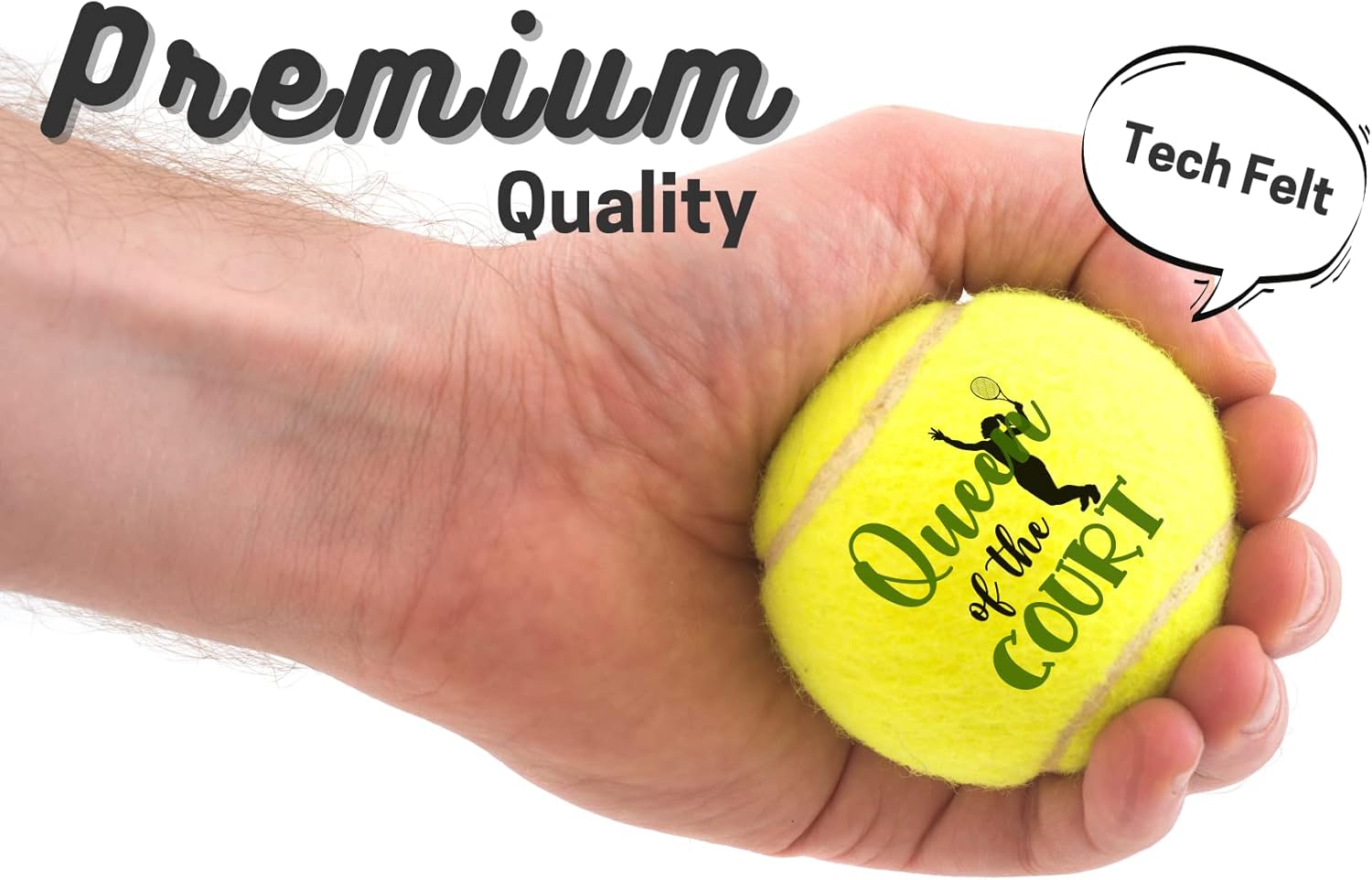 Skiennix Unique Tennis Balls Gift Set - 3 Distinctive Balls in Elegant Package for Teammates & Partners