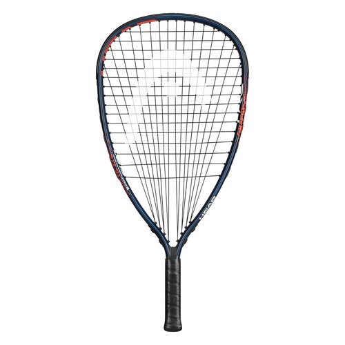 HEAD MX Fire 190 Beginners Racquetball Racket - Pre-Strung Head Light Balance Racquet,Navy/Orange & Penn Racquetballs (Pack of 12), Blue