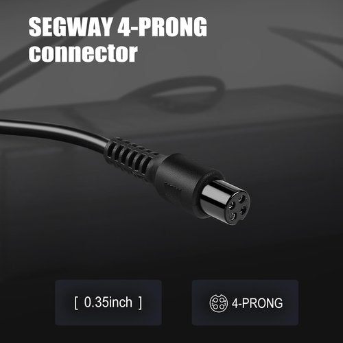 63V 4 Prong Charger for Ninebot S (Not for S-Plus) / Mini PRO/Mini lite / L8 / One A1/ One S2/ S-MAX, N3M240, GoKart Kit, Gokart PRO, 4-Pin fits for Segway Ninebot Charger