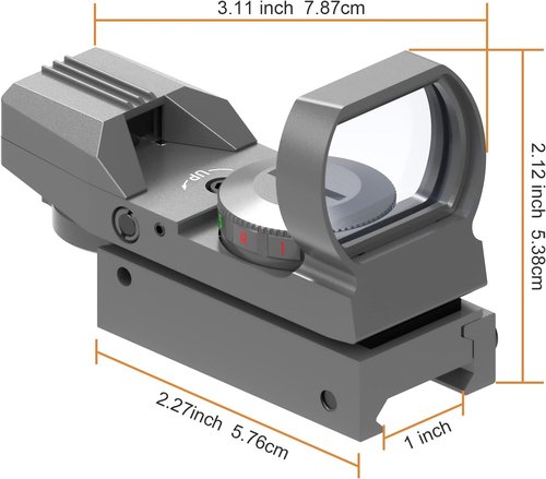 Feyachi Reflex Sight - Adjustable Reticle with Red & Green Options | Versatile 4 Styles