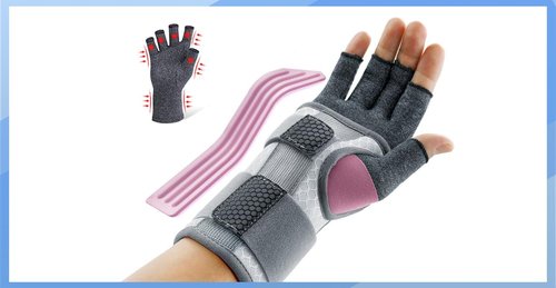FEATOL Wrist & Thumb Brace - Right Hand L/XL | Carpal Tunnel & Arthritis Relief Glove Set