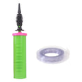 PULO CP Mfg Balloon Pump Hand Held 2-Way Dual Action Air Pump for Twist Balloons, Yoga Balls, Swimming Rings (Green Pump 1 Unit with 1 Balloon Vine)