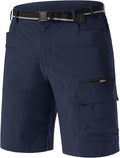 TACVASEN Men's Quick-Dry Cargo Shorts - Water-Resistant Casual Outdoor Wear for Hiking & Golf