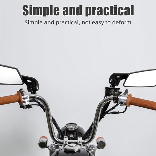 ULTECHNOVO Bike Rearview Mirror Handlebar Mount 7.08X6.10X2.75In Adjustable 360 Bike Side Mirror for Electric Bikes Mountain Cycling Safety