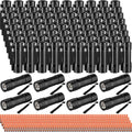 Rossesay 90 Pcs Mini Black Flashlights with Lanyards & 270 AAA Batteries - Portable Outdoor & Emergency Use