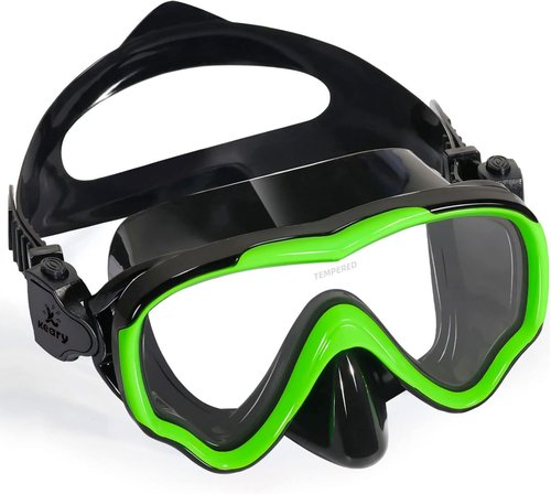 Keary Kids Swim Goggles - Anti-Fog Swimming Mask with Nose Cover for Ages 5-15 | Comfortable Fit