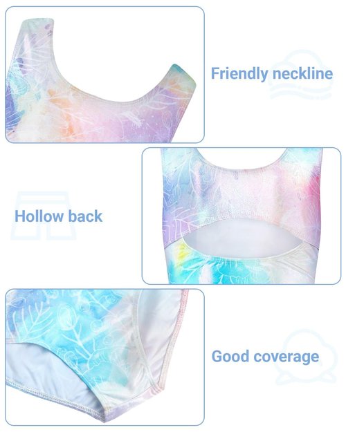 Gogokids Gymnastics Leotards for Girls, 3-4 Years Sparkly Sleeveless Biketards Unitards with Shorts Dance Ballet Tumbling Outfits