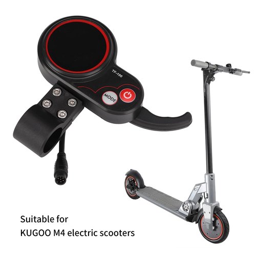 Pissente 6 Pin Communication Instrument, 48V TF 100 Display Electric Scooter Controller Electric Scooter Display Panel for M4 Electric Scooter Controller