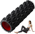 Foam Roller - High Density Deep Tissue Massager for Myofascial Release | 15-Inch Black Diamond Texture