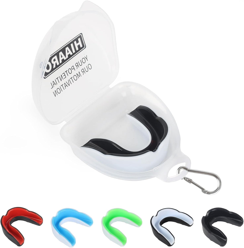 Skiennix 6 Pack Sports Mouthguard - Kids & Youth Protective Gear with Case for Boxing, MMA, Hockey, Soccer, Basketball | Size L