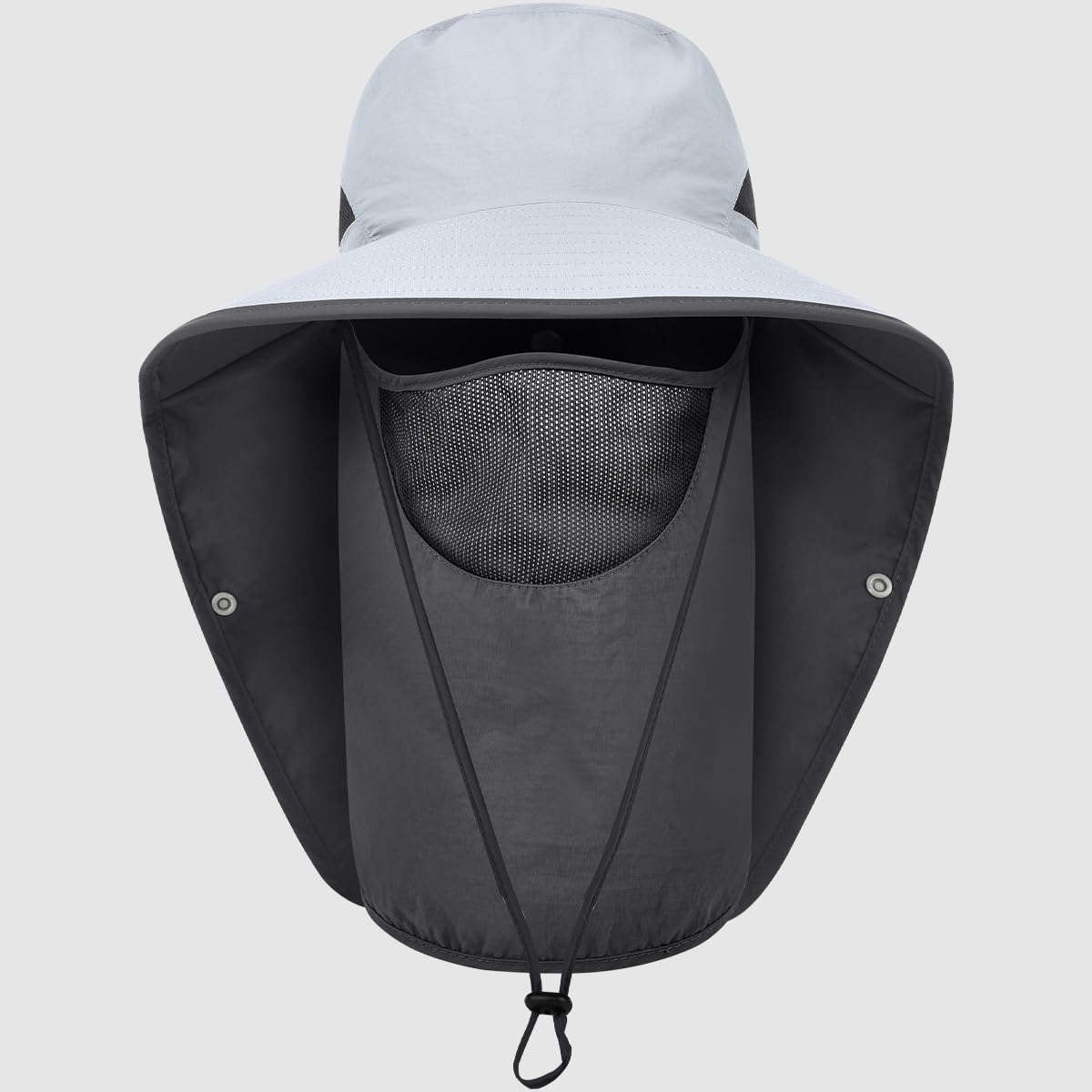 Skiennix Women's Sun Hat - Wide Brim UPF50+ Outdoor Protection with Detachable Face Cover & Neck Flap