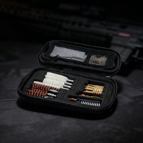 Gun Cleaning Kit - 25-In-1 Universal Handgun Cleaning Set for .22 to .45 Caliber | Essential Gun Brush Tools