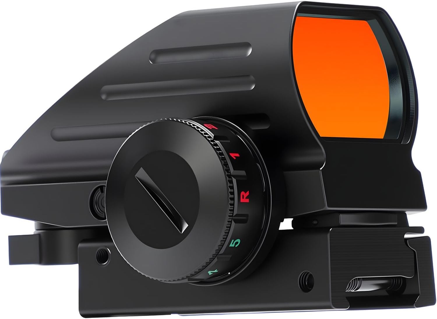 Red Dot Sight - Red and Green Reflex Rifle Scope with 4 Reticles & 20mm Rail Mount