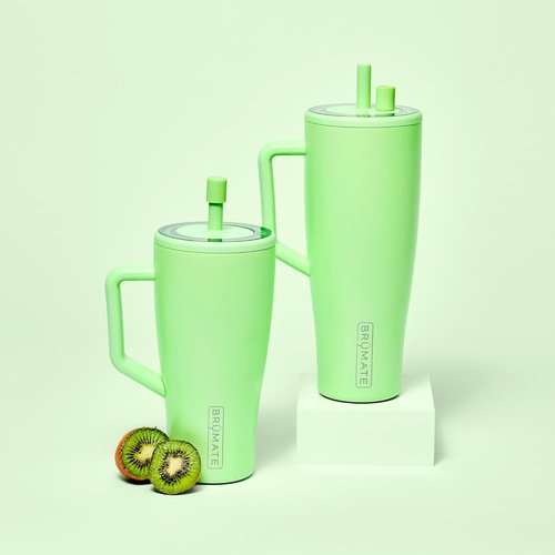 BrüMate Magnetic Straw Caps - Silicone Straw Topper 2-Pack | Dust & Dirt Resistant | Fits All Era & Resa Tumblers (Dune)