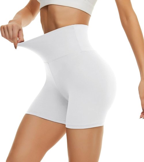 CAMPSNAIL High Waisted Biker Shorts for Women - Tummy Control Spandex | 3"/5"/8" Sizes for Yoga & Dance