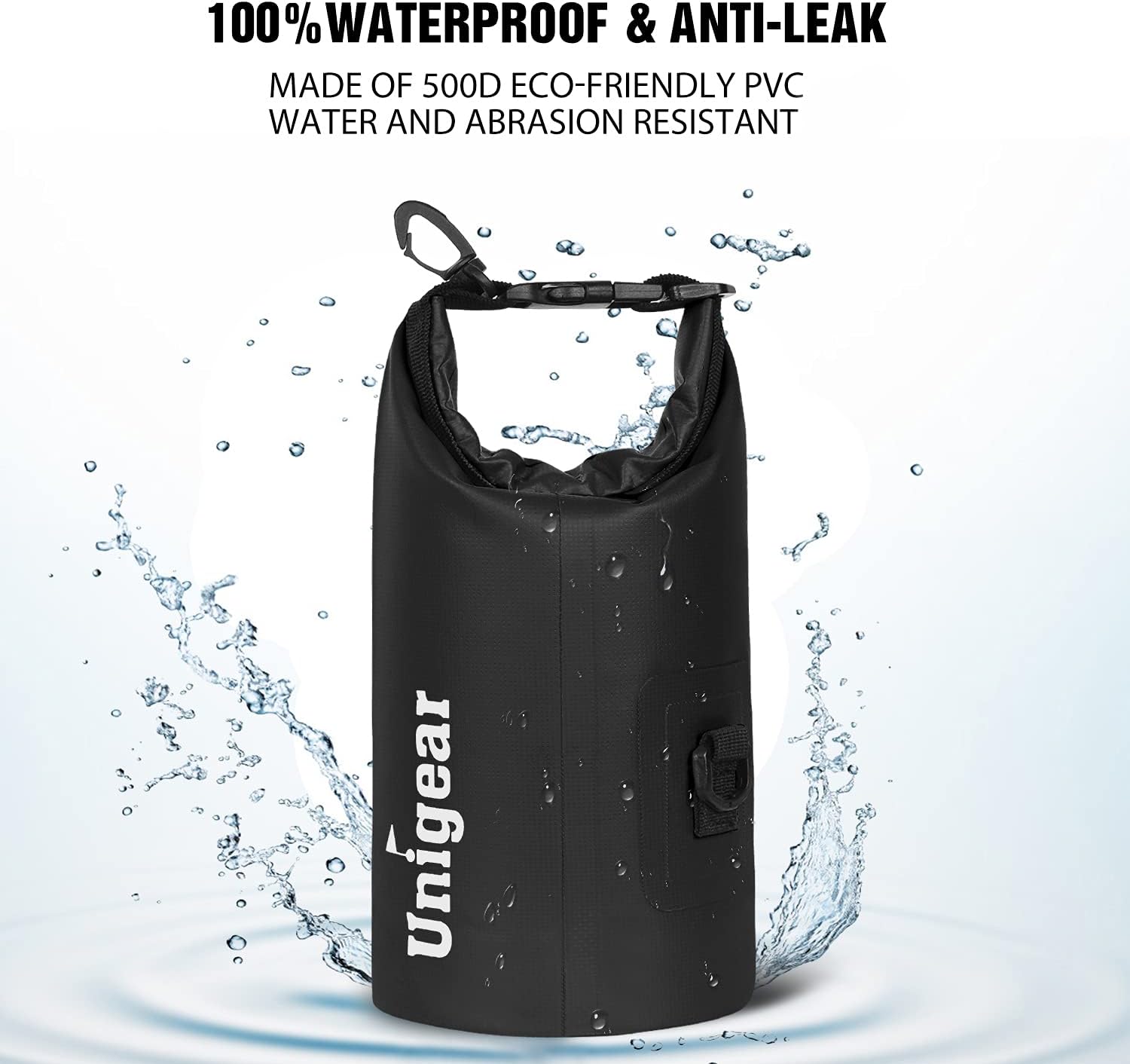 Unigear Waterproof Dry Bag - Lightweight Floating Storage for Kayaking, Fishing & Camping | 2L/5L/10L/20L/30L/40L