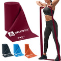 A AZURELIFE Professional Individual Exercise Resistance Bands, Single 5, 6,7 Ft or 8 Yards Elastic Bands, Non-Latex Stretch Bands for PT, Yoga, Pilates, Rehab, at-Home or The Gym Workouts