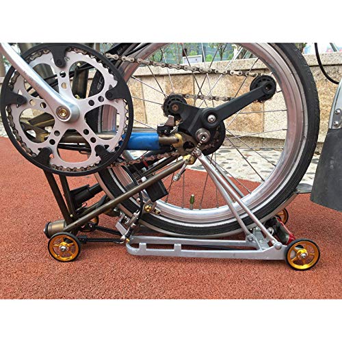 2pcs ACE Alloy Easy Wheels Easywheel for Brompton Folding Bike Dino Kiddo(Gold
