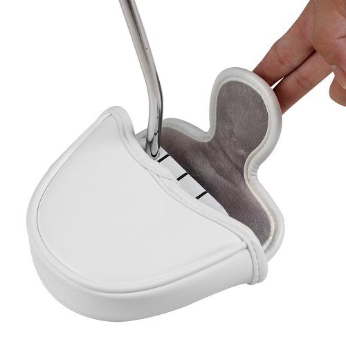 CRAFTSMAN GOLF Baseball White Mallet Putter Cover Headcover for Scotty Cameron Odyssey (Baseball)