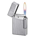 SNYYIAI Classic Lighter, Butane Brushed Metal Lighter, Side Slide Lgnition Steel Tone Trench Lighter for Men Dad Husband Collect,Silver
