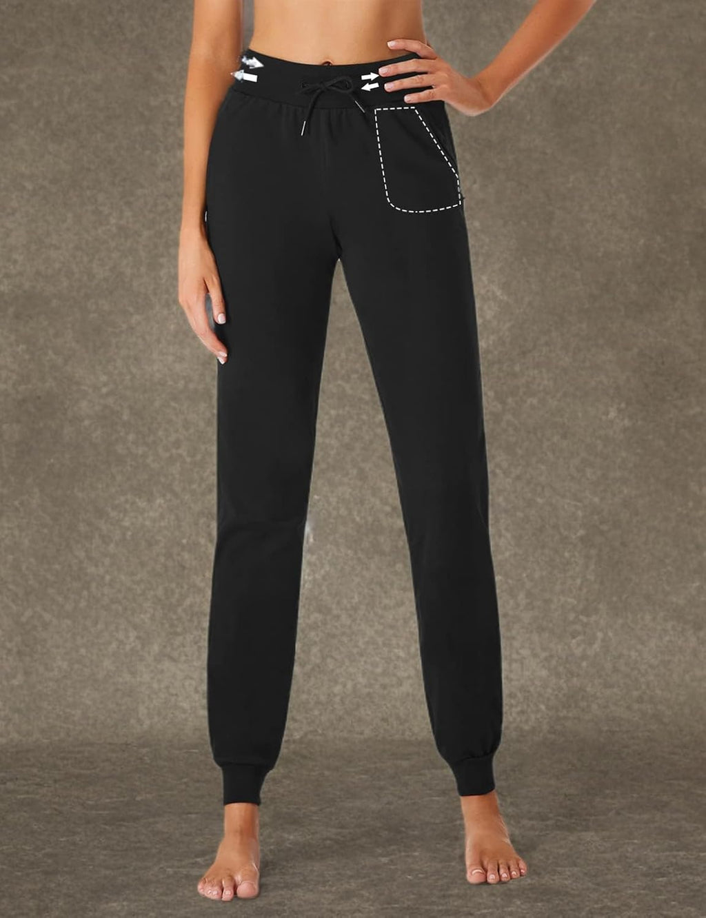 SEVEGO Lightweight Cotton Joggers for Women - Comfortable Athletic Pants | Available in 30/32/34/36 Inseam
