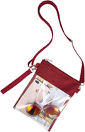 Skiennix Clear Crossbody Bag - Stadium Approved Transparent Tote Purse for Work & Events
