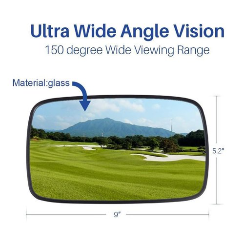BETOOLL Golf Cart Side Mirror and Central Mirror