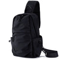 Seoky Rop Men Women Sling Bag Backpack Lightweight Water Resistant Small Chest Shoulder Crossbody Bags for Walking Travel Cycling Black