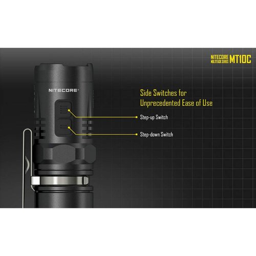 Nitecore MT10C 920 Lumen Multitask Tactical Flashlight with Red Light, LumenTac Organizer