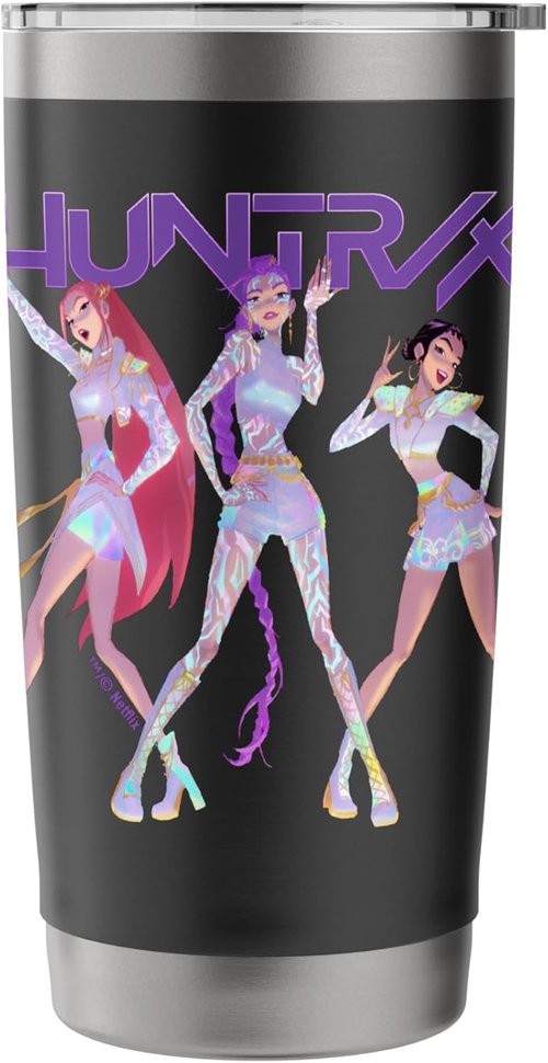 HUNTR/X KPop Demon Hunters Insulated Stainless Steel Tumbler - Officially Licensed, Durable Design