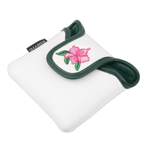 SHABIER Golf Large Mallet Putter Headcover with Flower Design for Golf Putter Club