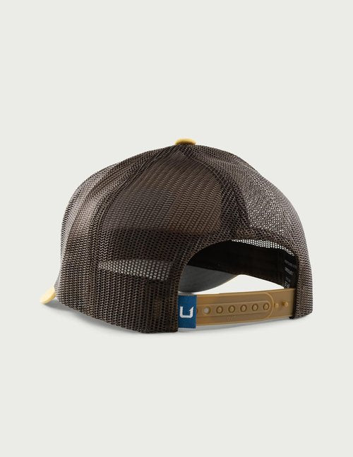 HUK - Kids Trucker Hat, Anti-Glare Snapback Fishing Hat for Kids, Sand Piper, One Size