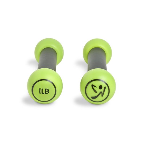Zumba Toning Sticks 1 lb Weights Set of 2, 1 Pound Hand Weights for Women, Dumbbell Weight Set, Durable and Light 1 Pound Weights Set of 2