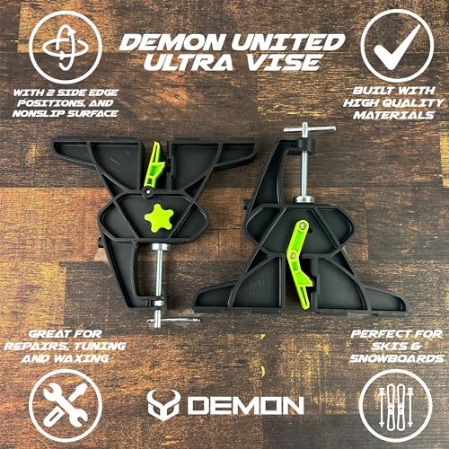 Ski and Snowboard Tuning Vise with Adjustable Clamps and Magnetic Tool Holder