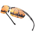 YIMI LJIMI Sports Polarized Sunglasses for Men and Women Cycling Driving Fishing Golf 100% UV Blocking Retro Sun Glasses Ultralight Eyewear Al-Mg Metal Half-Frame with Spring Hinges Shades Eyeglasses