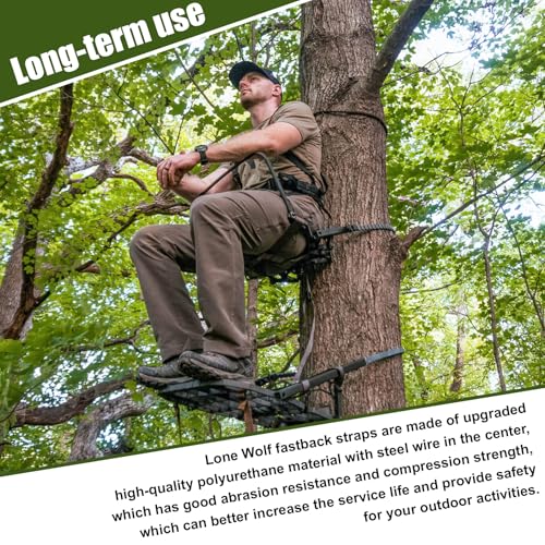 61-Inch Climbing Tree Stand Straps for Hunting Climber & Tree Stands - 2 Pack