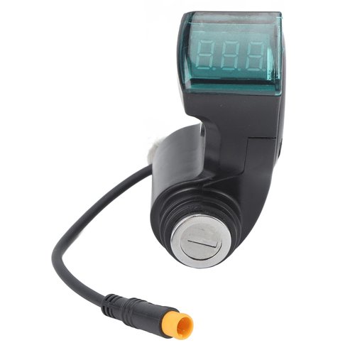Electric Scooter Handlebar Switch Lock 10in ABS 3 Pin Digital Battery Power Display Toggle Switch Lock with Keys, Handlebar Control Lock for Bike Scooter