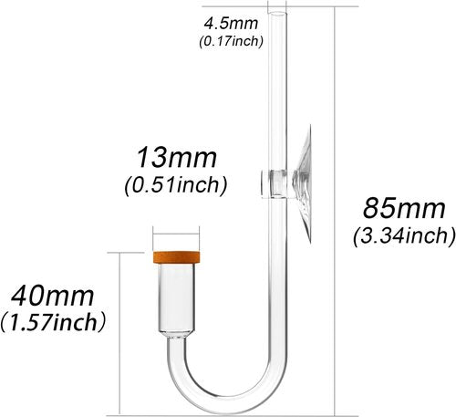 Fzone Neo CO2 Diffuser - Customized Ceramic Design | Ideal for Aquariums (S-13mm)