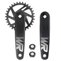 WEEROCK Mountain Bike Crankset 1 Piece/Single 32T Charing Crank Set with 170mm Arm for Bicycle MTB, Compatible with Single Speed Bicycle and 6/7/8/9/10/11 Speeds Bike