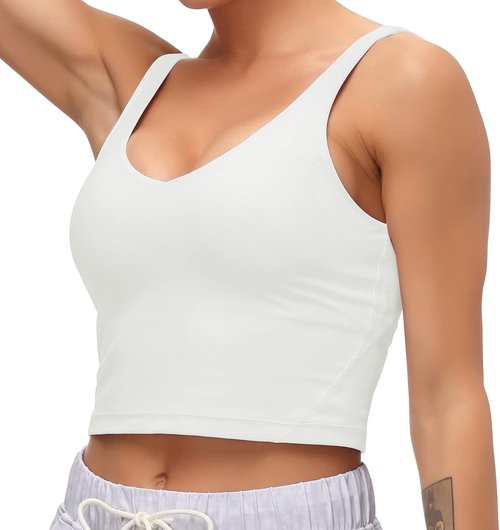 Dragon Fit Sports Bra - Longline Padded Yoga Crop Top for Women | Perfect for Fitness & Running