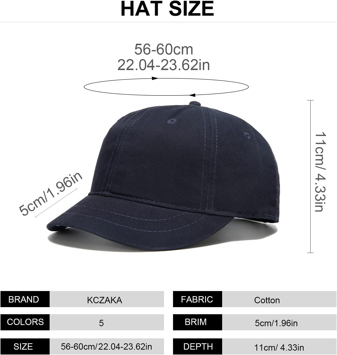 Skiennix Short Brim Baseball Cap - Adjustable Cotton Dad Hat for Outdoor Sports | Unisex Design