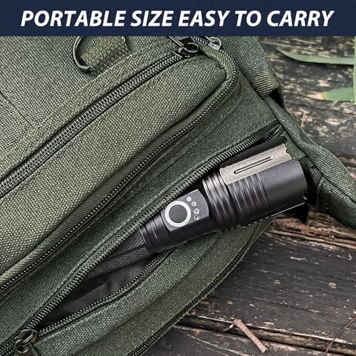 Rechargeable LED Flashlights 2 Pack High Lumens Waterproof Outdoor Light