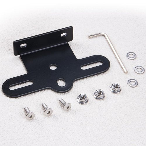 WSDMAVIS 3Pcs Aluminum Bicycle Reflector Bracket with M8x4 Screws & Washers for Bike Rear Rack Reflector Mount Tail Light Clip for Cycling Enthusiasts Enhances Safety