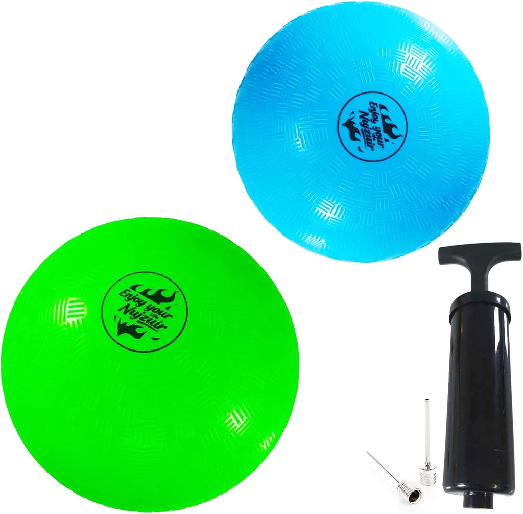 Skiennix 10-Inch Dodgeball Balls - Durable Rubber Kickball for Kids | Indoor & Outdoor Play with Pump