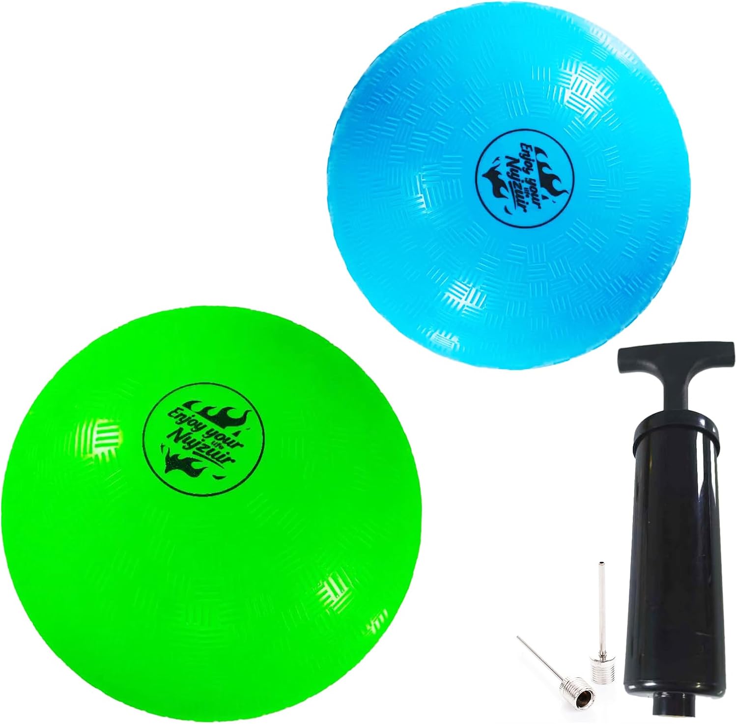 Skiennix 10-Inch Dodgeball Balls - Durable Rubber Kickball for Kids | Indoor & Outdoor Play with Pump