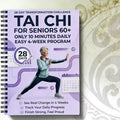 Tai Chi Daily Practice Planner - Spiral-Bound Fitness Log for Seniors & Beginners | 5.5x8.3 Inch, Purple