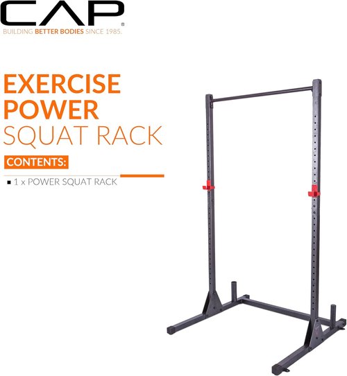 CAP Barbell Power Rack - Heavy-Duty Strength Training Equipment for Home Gym | Adjustable Design